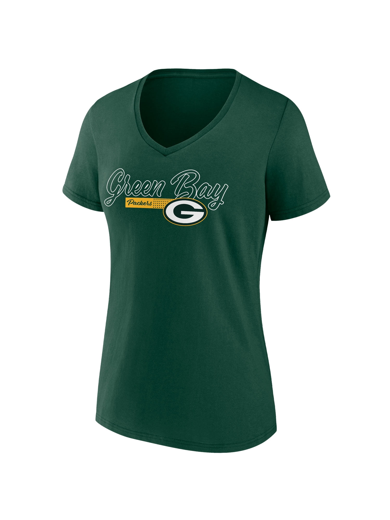 NFL Green Bay Packers Women's Cotton Green Short Sleeve T-Shirt