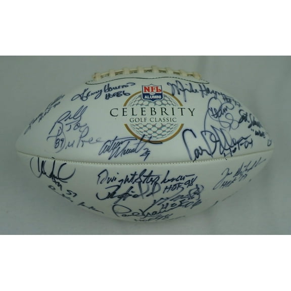 NFL Hall Of Fame Legends Multi Signed Celebrity Golf Classic Football PSA DNA