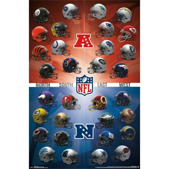 NFL - Helmets 15 Laminated Poster Print (24 x 36)