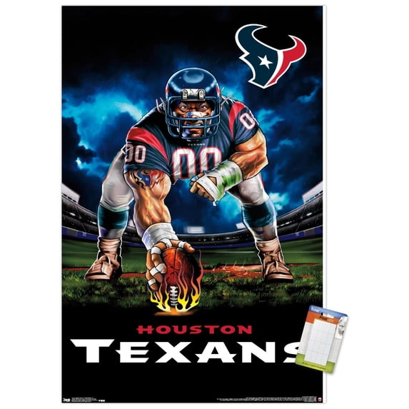 NFL Houston Texans - 3 Point Stance 19 Wall Poster, 22.375" x 34"