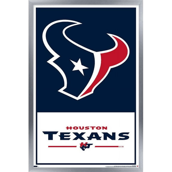 NFL Houston Texans - Logo 21 Wall Poster, 22.375" x 34", Framed