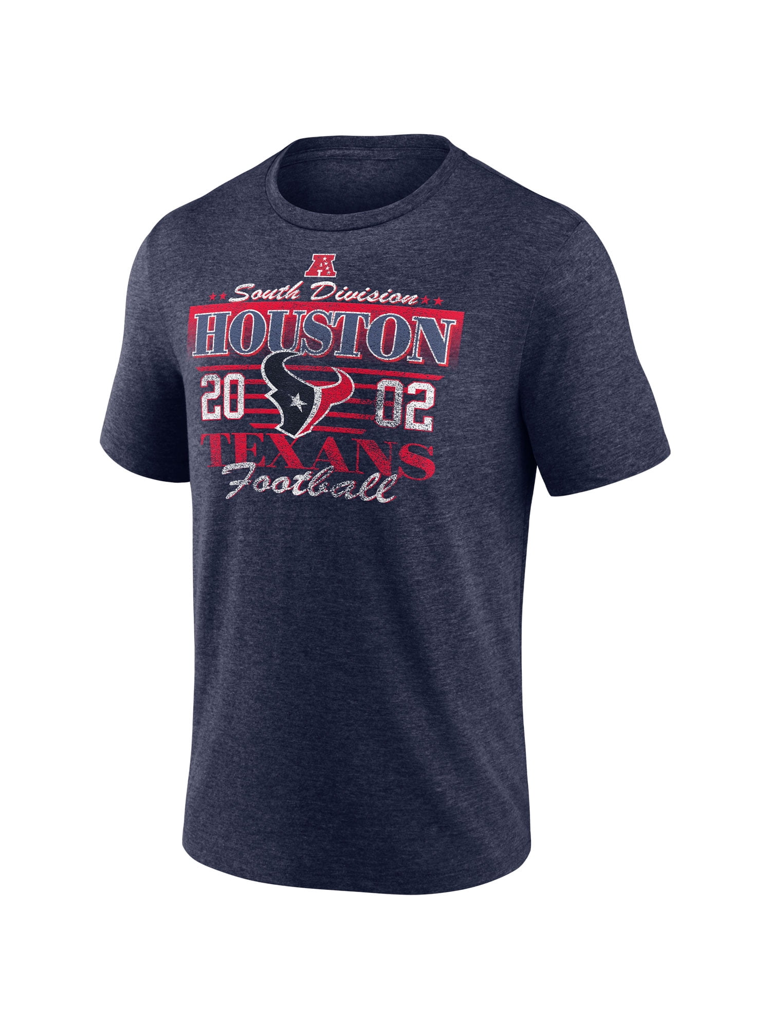 NFL Houston Texans Men's Synthetic Navy Heather Short Sleeve T-Shirt