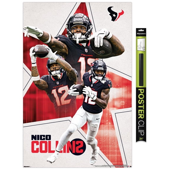 NFL Houston Texans - Nico Collins 25 Wall Poster, 22.375" x 34"