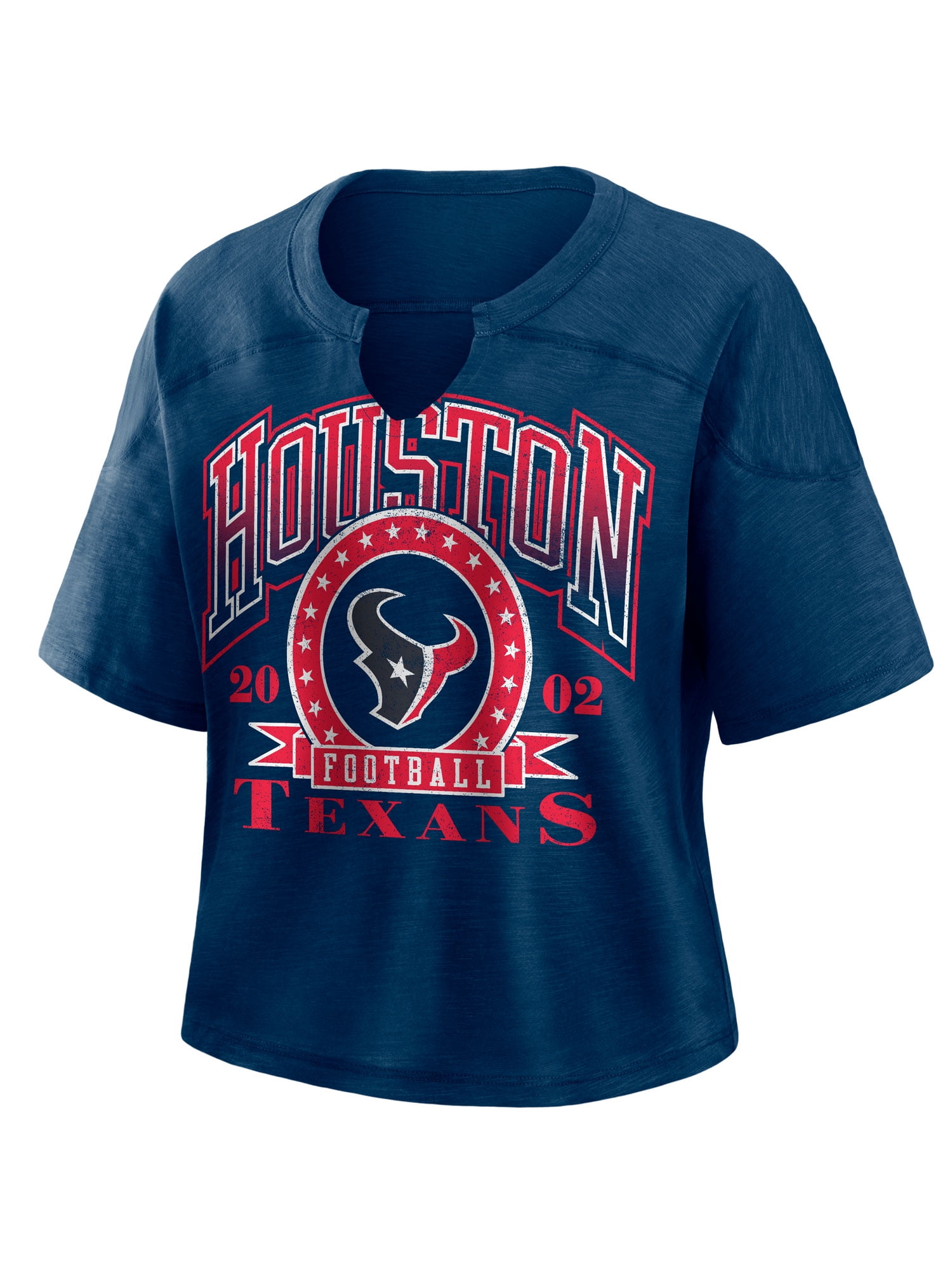 NFL Houston Texans Women's Cotton Navy Short Sleeve T-Shirt