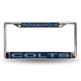 thumbnail image 1 of Indianapolis Football Colt's Chrome Metal Laser Cut License Plate Frame, 1 of 2