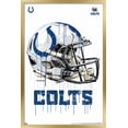 thumbnail image 1 of NFL Indianapolis Colts - Drip Helmet 20 Wall Poster, 14.725" x 22.375", Framed, 1 of 3