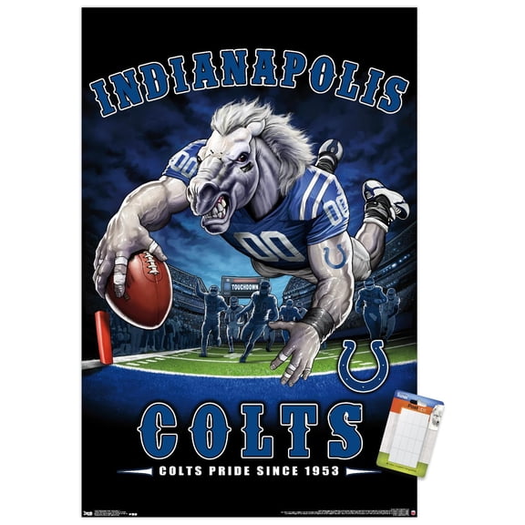 NFL Indianapolis Colts - End Zone 17 Wall Poster, 14.725" x 22.375"