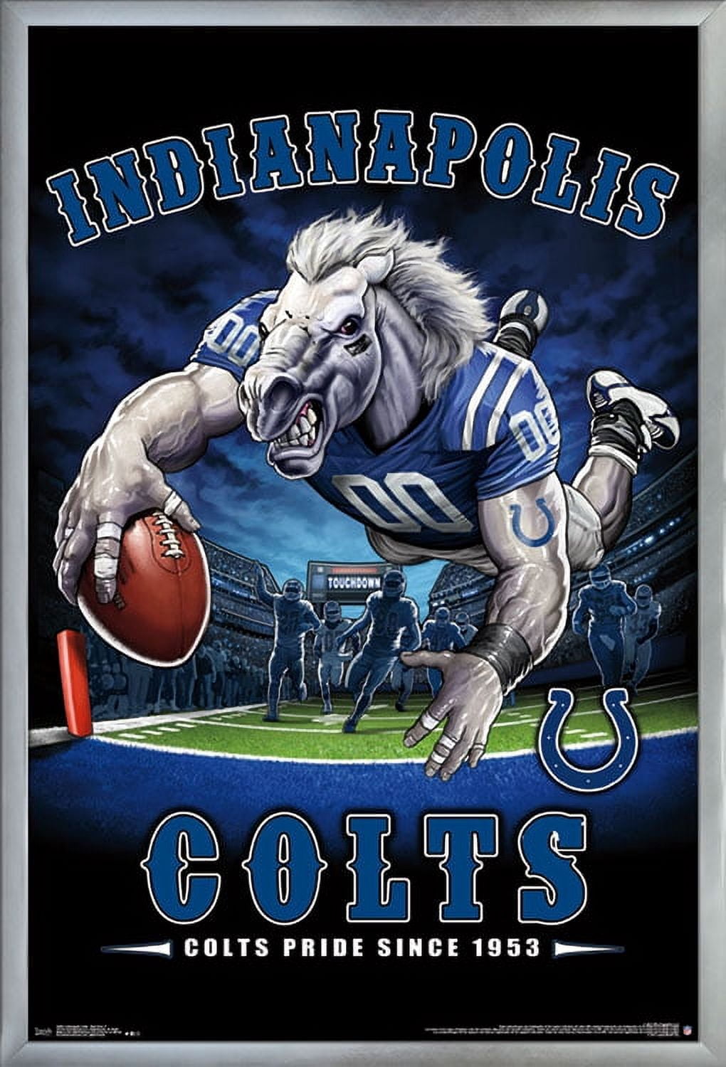 NFL Indianapolis Colts - End Zone 17 Wall Poster, 22.375" x 34", Framed