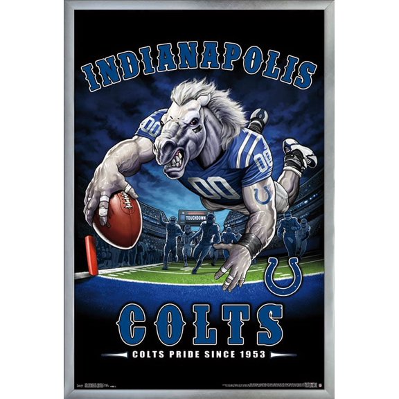 NFL Indianapolis Colts - End Zone 17 Wall Poster, 22.375" x 34", Framed