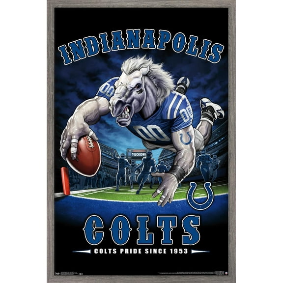 NFL Indianapolis Colts - End Zone 17 Wall Poster, 22.375" x 34", Framed