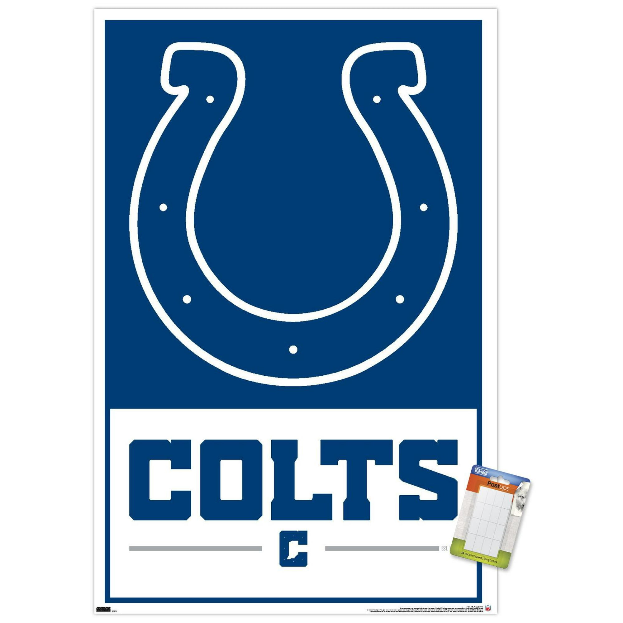NFL Indianapolis Colts - Logo 21 Wall Poster, 14.725' x 22.375' 