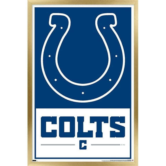 NFL Indianapolis Colts - Logo 21 Wall Poster, 22.375" x 34", Framed