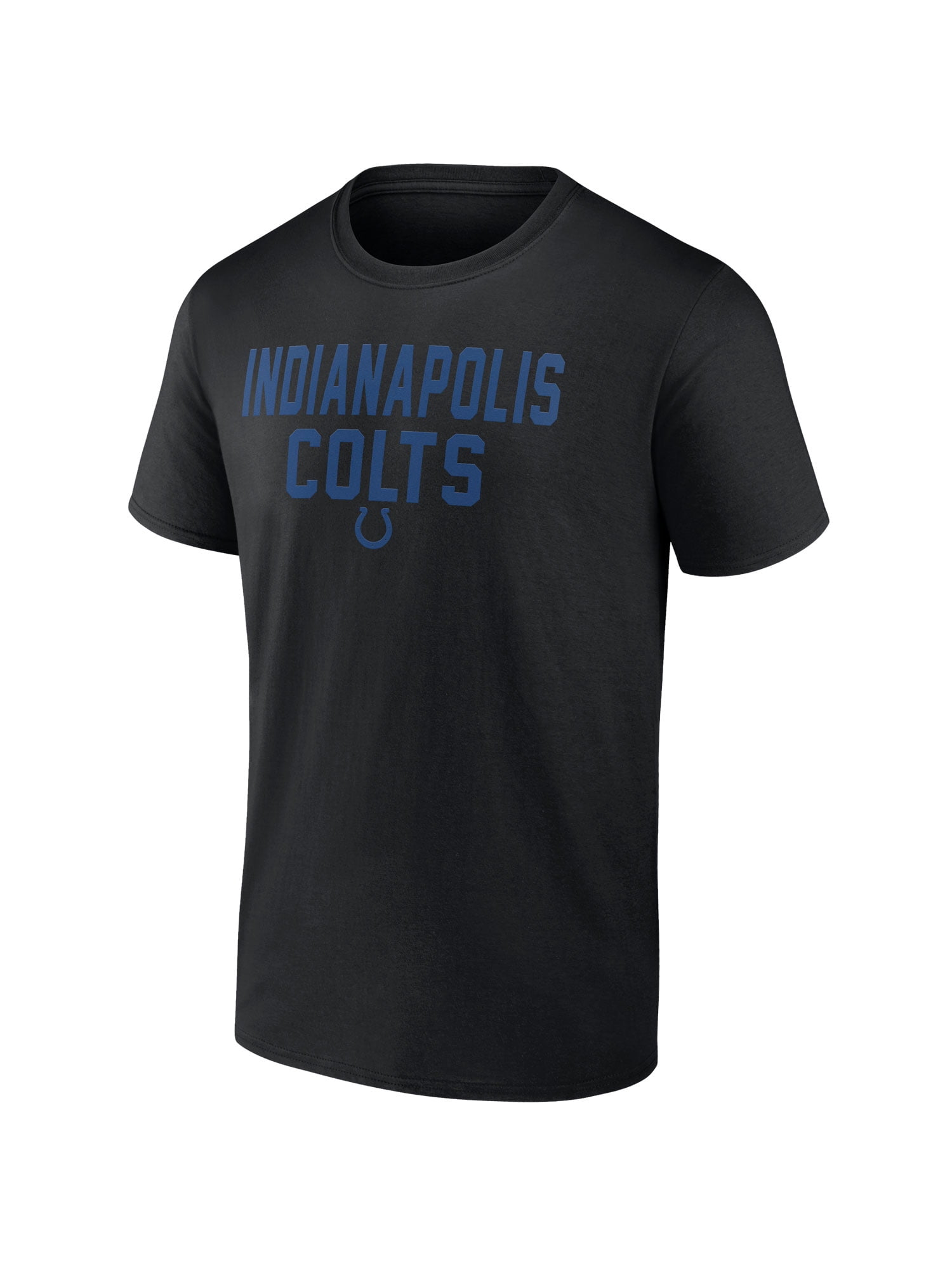 NFL Indianapolis Colts Men's Cotton Black Short Sleeve T-Shirt
