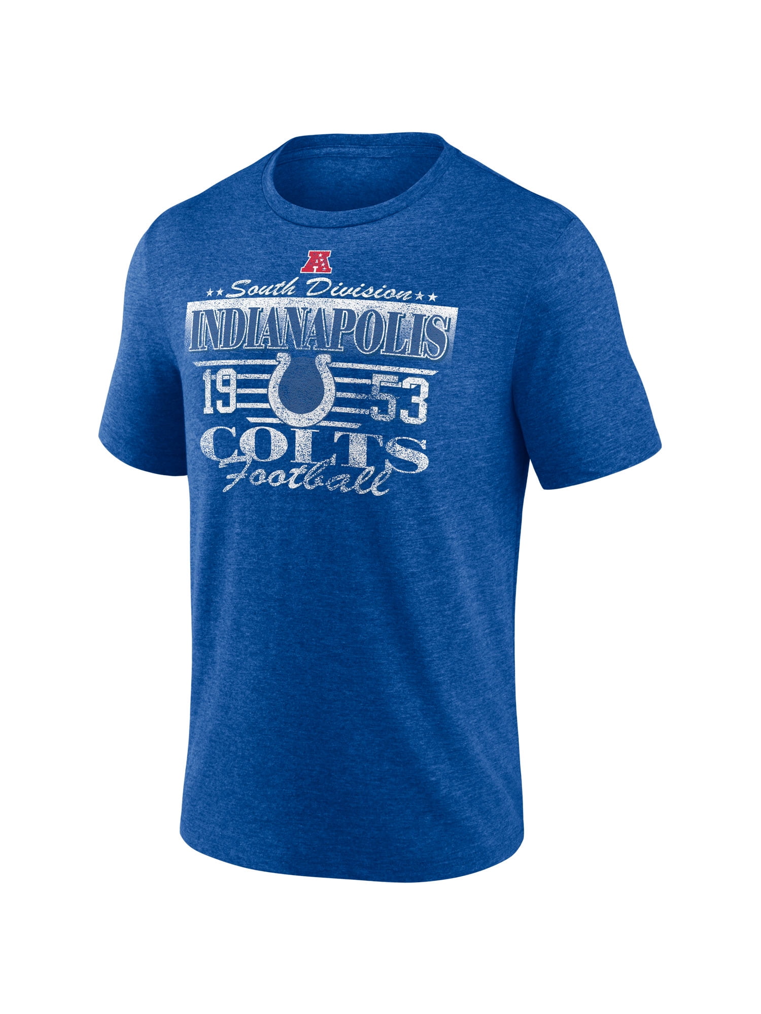 NFL Indianapolis Colts Men's Synthetic Blue Heather Short Sleeve T-Shirt