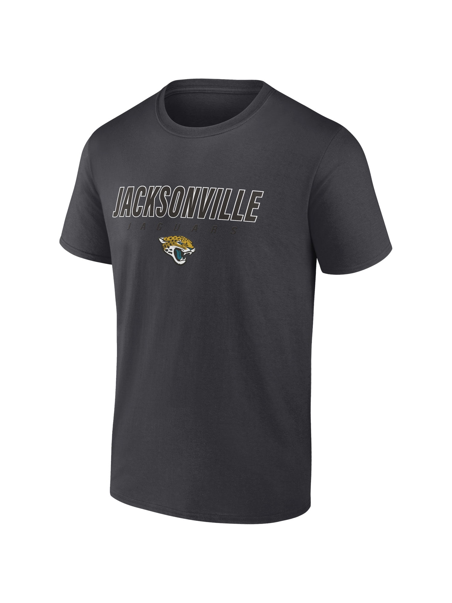 NFL Jacksonville Jaguars Men's Cotton Charcoal Heather Short Sleeve T-Shirt