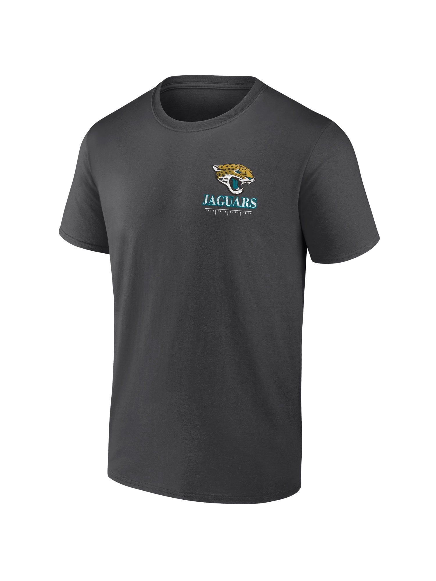 NFL Jacksonville Jaguars Men's Cotton Faded Black Short Sleeve T-Shirt
