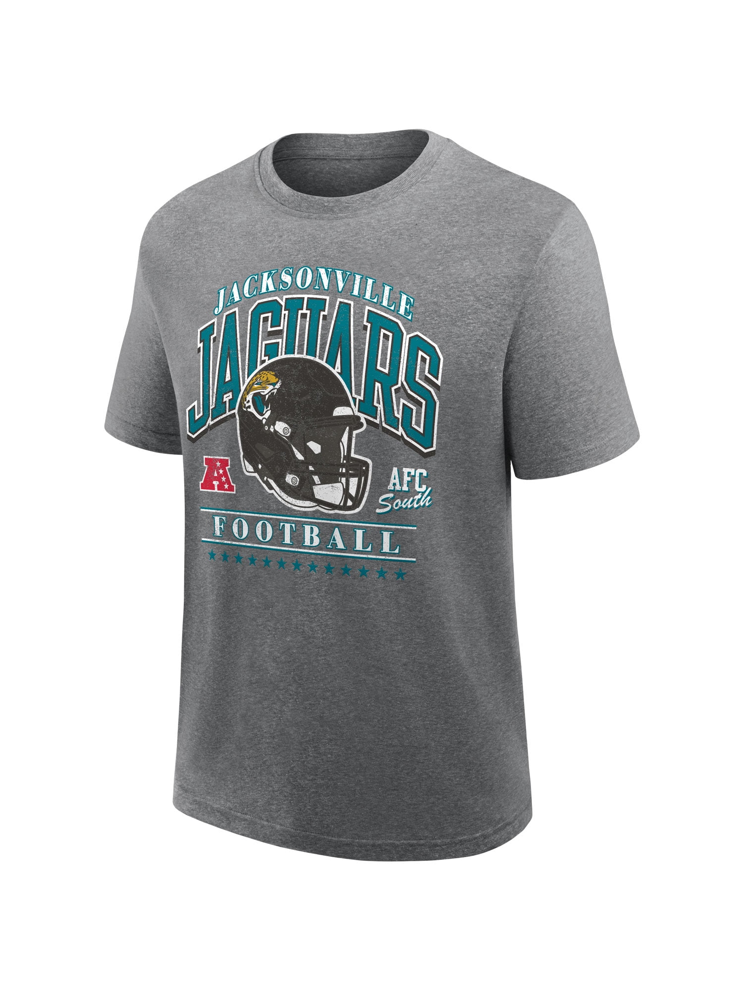 NFL Jacksonville Jaguars Men's Synthetic Black Heather Short Sleeve T-Shirt