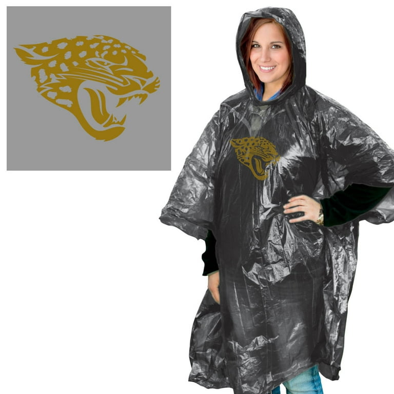 NFL Jacksonville Jaguars Prime Rain Poncho Walmart