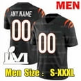 thumbnail image 1 of NFL_Jersey 9 Joe Burrow 1 JaMarr Chase Football Jersey 94 Sam Hubbard Tee Higgins Chidobe Awuzie Logan Wilson Cam Taylor-Britt Evan McPherson Joseph Ossai Bengals Boomer Esiason, 1 of 7