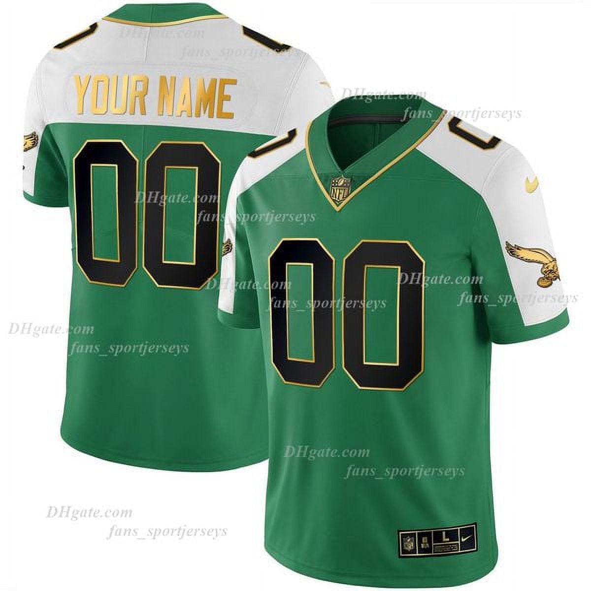NFL_Jersey Kelly Green Jalen Hurts A.J. Brown Football Jersey Jason