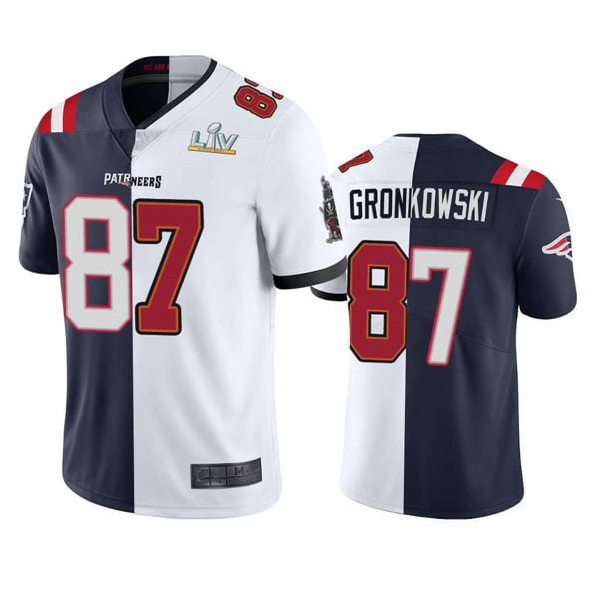 Nike Tampa Bay Buccaneers No87 Rob Gronkowski Olive/USA Flag Men's Super Bowl LV Bound Stitched NFL Limited 2017 Salute To Service Jersey