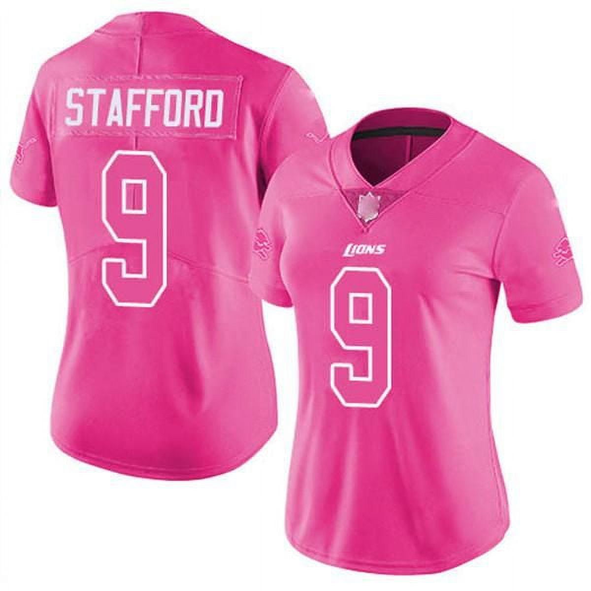 Nike Detroit Lions No72 Halapoulivaati Vaitai Pink Women's Stitched NFL Limited Rush Fashion Jersey