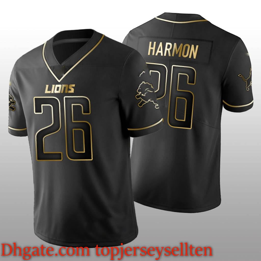 Nike Detroit Lions No20 Barry Sanders Black Men's Stitched NFL Limited Rush Jersey