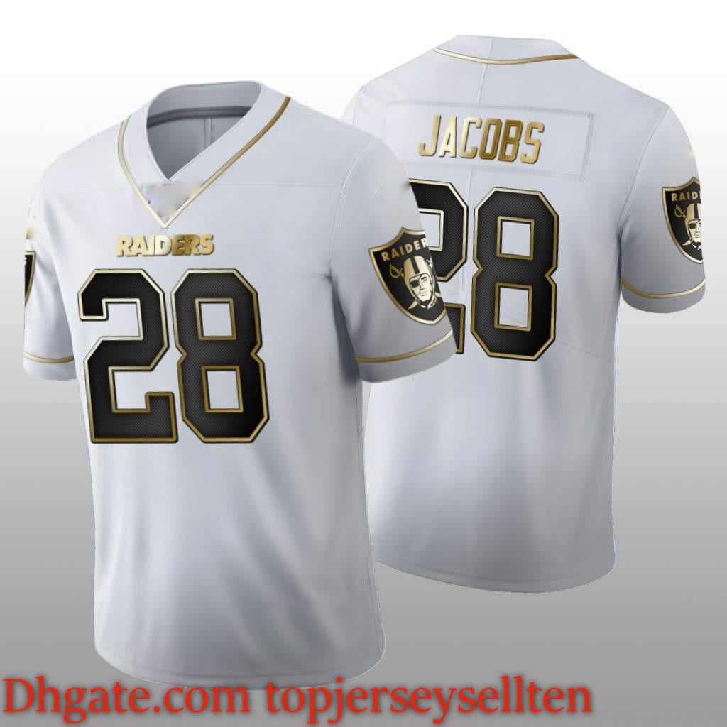 NFL_Jerseys Jersey Las Vegas''Raiders''MEN''NFL'' White Golden