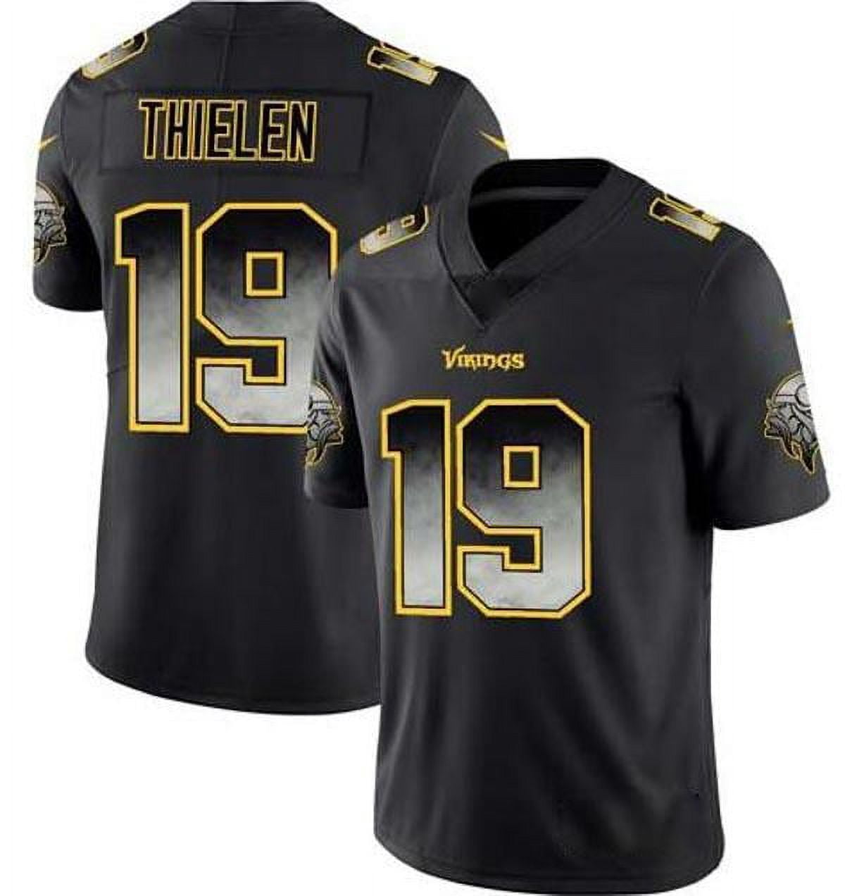 Nike Minnesota Vikings No19 Adam Thielen Anthracite Salute to Service Women's Stitched NFL Limited Therma Long Sleeve Jersey