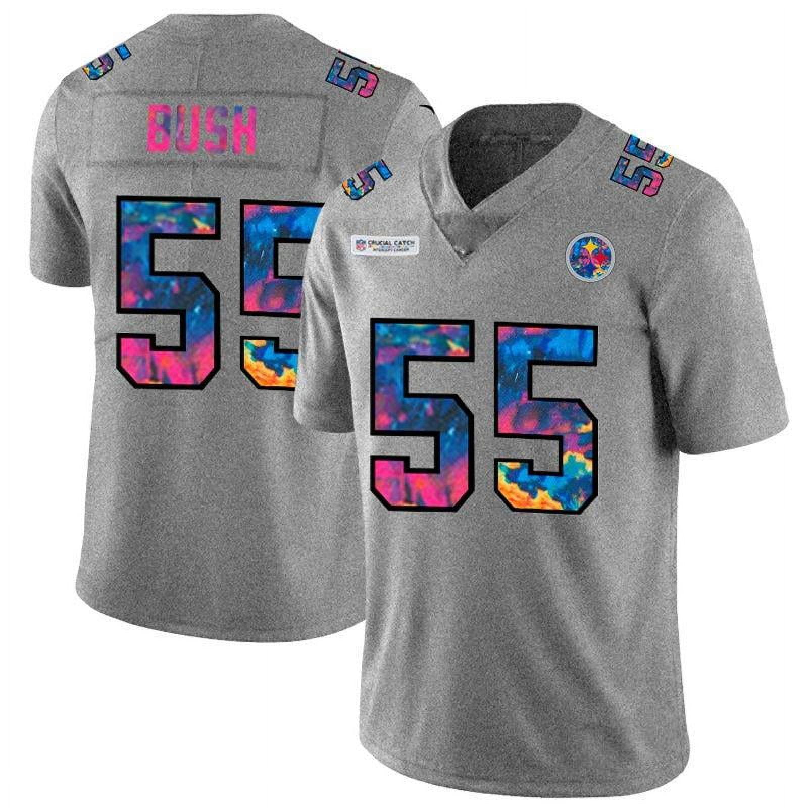 Nike Pittsburgh Steelers No55 Devin Bush Black Team Color Women's Stitched NFL 100th Season Vapor Limited Jersey