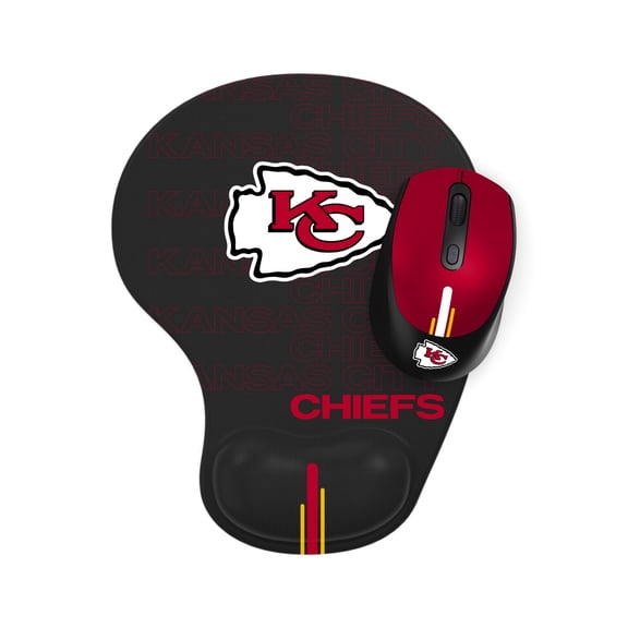 NFL, KANSAS CITY CHIEFS, MOUSE WITH MOUSEPAD, BOX