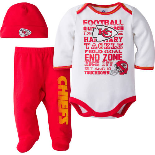 NFL Kansas City Chiefs Baby Boys' Poly Fleece Hooded Sweatshirt - 12M