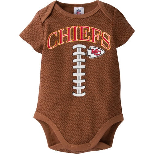 NFL Kansas City Chiefs Baby Boys Football Print Bodysuit 