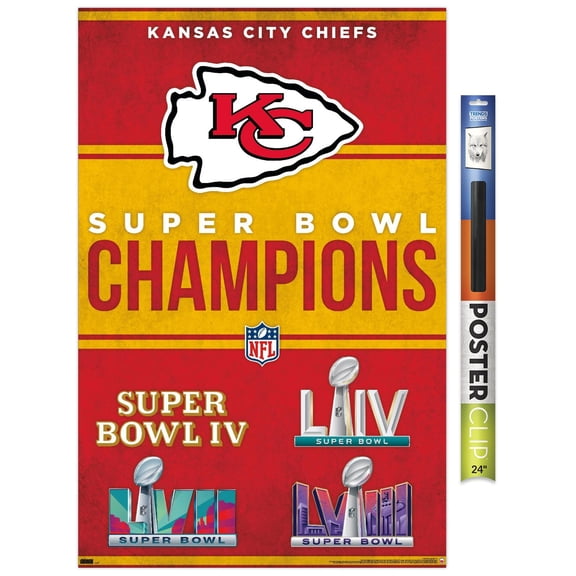 NFL Kansas City Chiefs - Champions 24 Wall Poster, 22.375" x 34"