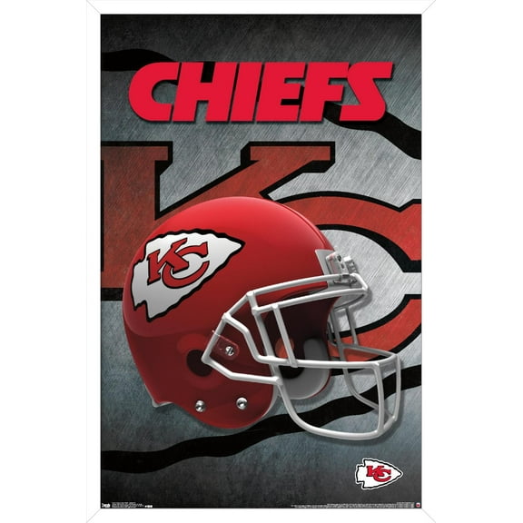 NFL Kansas City Chiefs - Helmet 16 Wall Poster, 14.725" x 22.375", Framed
