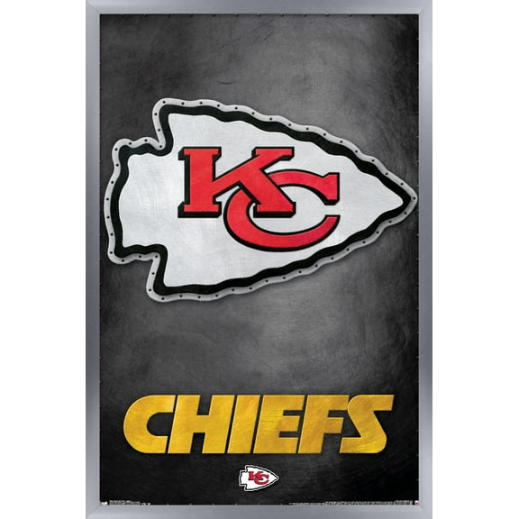 NFL Kansas City Chiefs - Logo 13 Wall Poster, 14.725" x 22.375", Framed