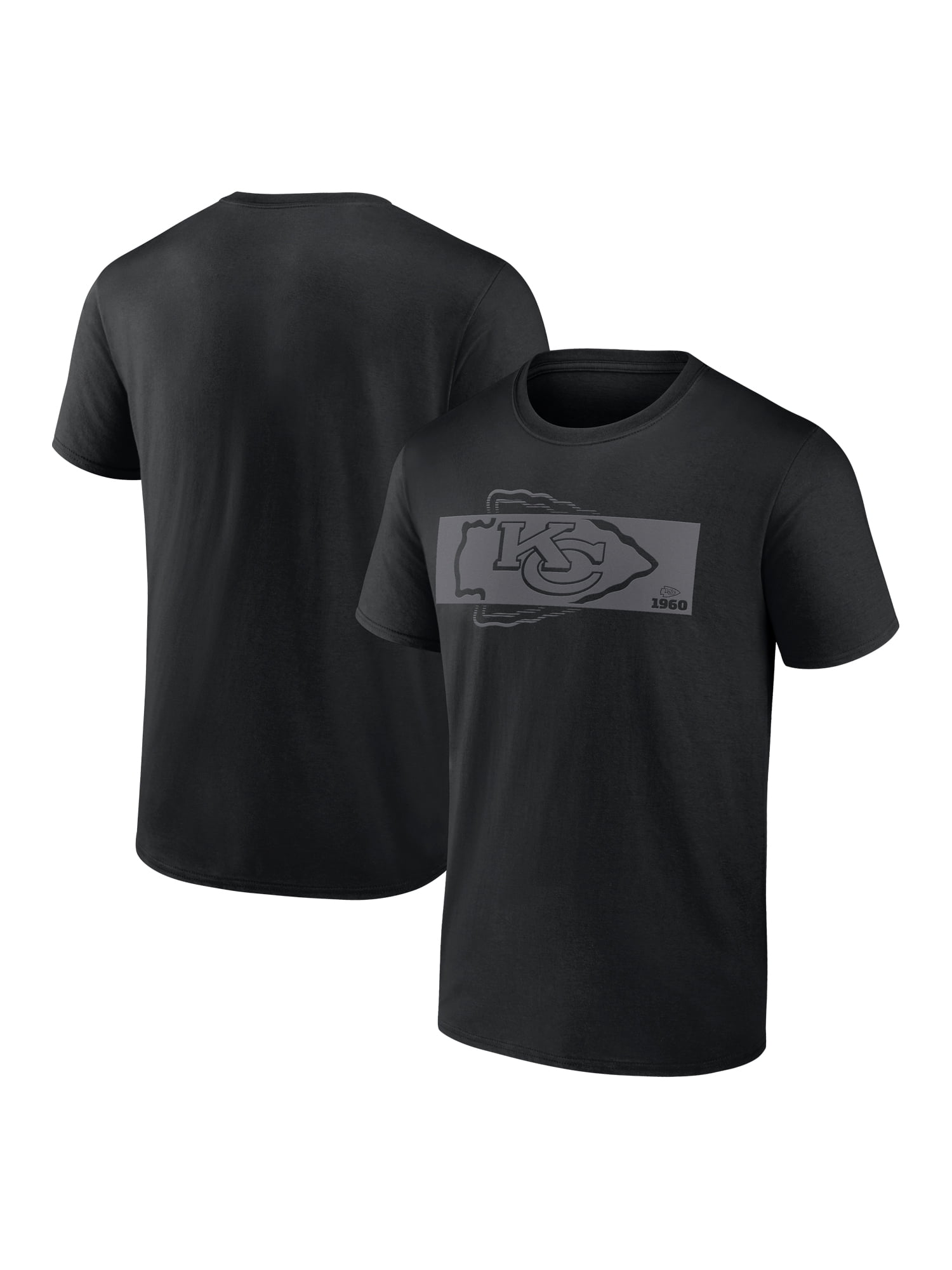 NFL Kansas City Chiefs Men's Cotton Black Short Sleeve T-Shirt