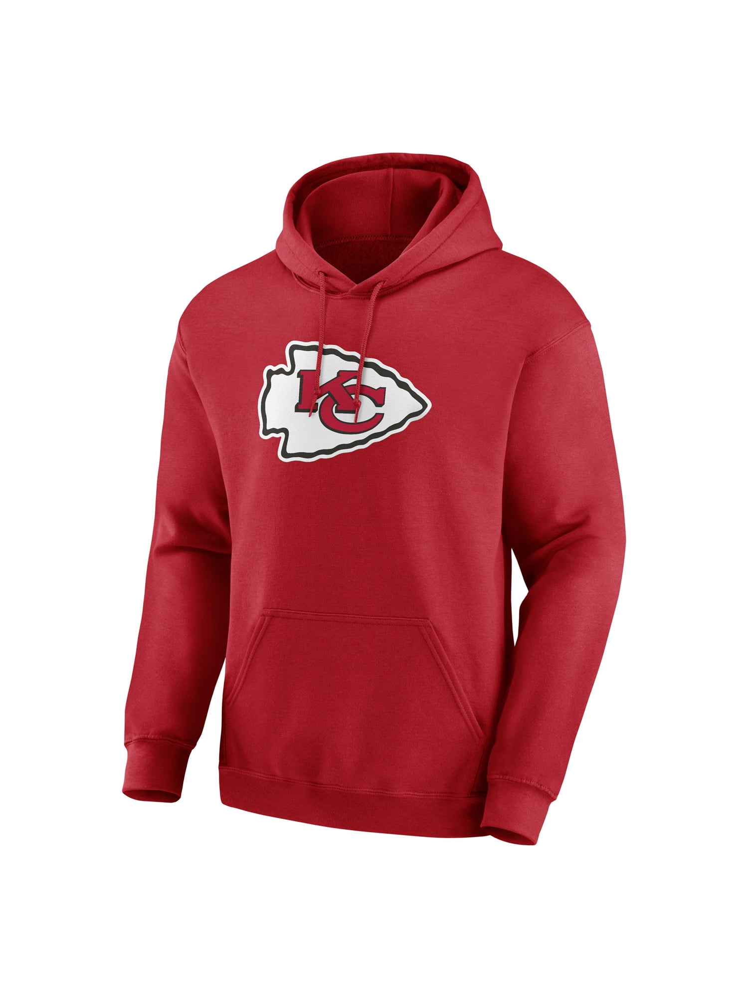 NFL Kansas City Chiefs Men's Cotton Red Long Sleeve Fleece Hoodie