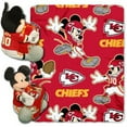 thumbnail image 1 of NFL Kansas City Chiefs Mickey Mouse Pillow with Fleece Throw Blanket Set, 1 of 2