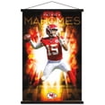 thumbnail image 1 of NFL Kansas City Chiefs - Patrick Mahomes II 18 Wall Poster with Magnetic Frame, 22.375" x 34", 1 of 6