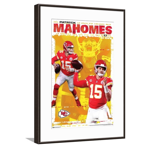 NFL Kansas City Chiefs - Patrick Mahomes II 20 Canvas Wall Poster, 14.725" x 22.375"