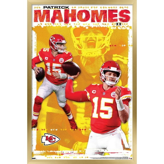 NFL Kansas City Chiefs - Patrick Mahomes II 20 Wall Poster, 22.375" x 34", Framed
