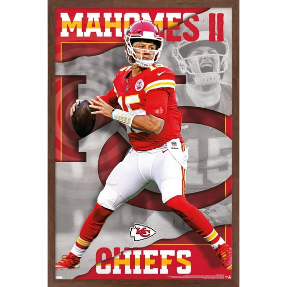 NFL Kansas City Chiefs - Patrick Mahomes II 22 Wall Poster, 22.375" x 34" Framed
