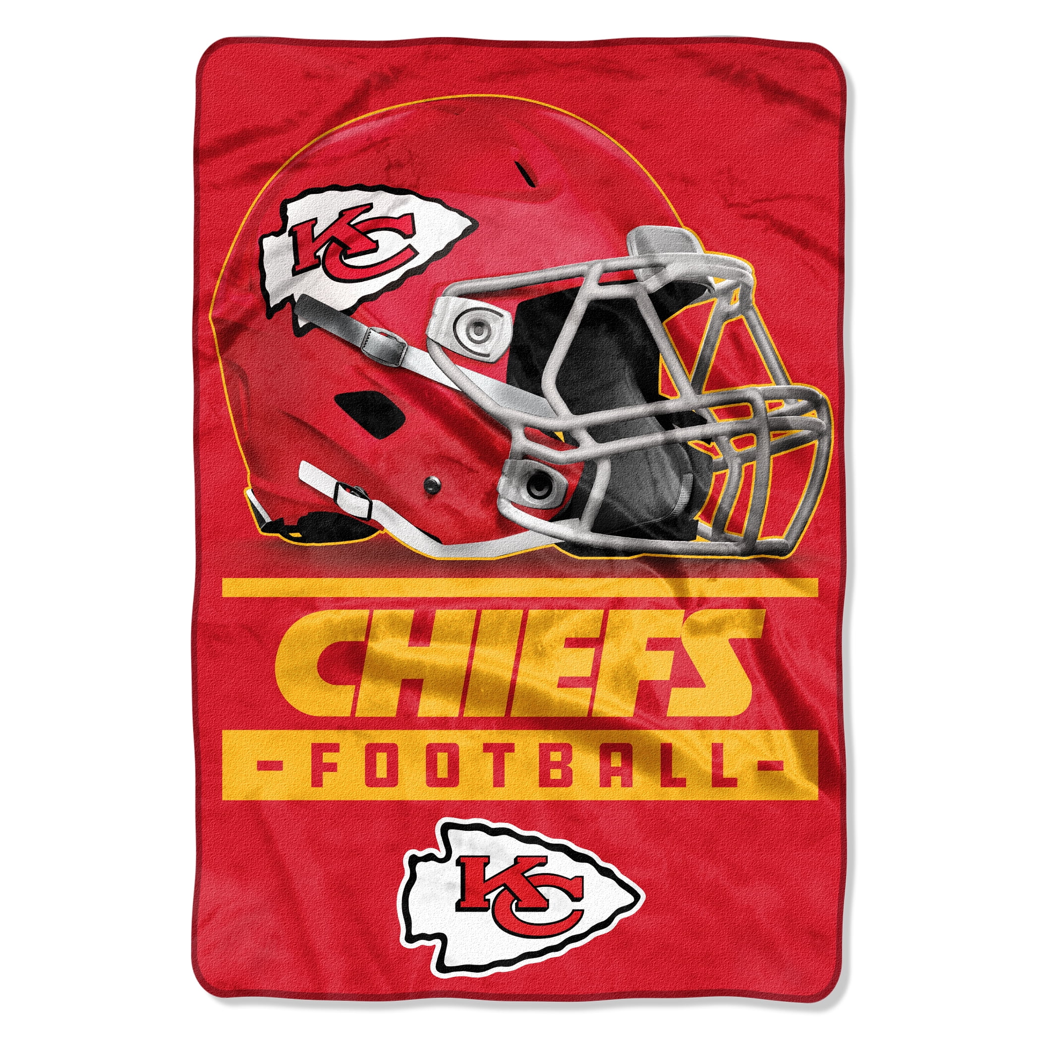 NFL Kansas City Chiefs Sideline Oversized Micro Raschel Throw 62 x 90 Blanket 1 Each Walmart