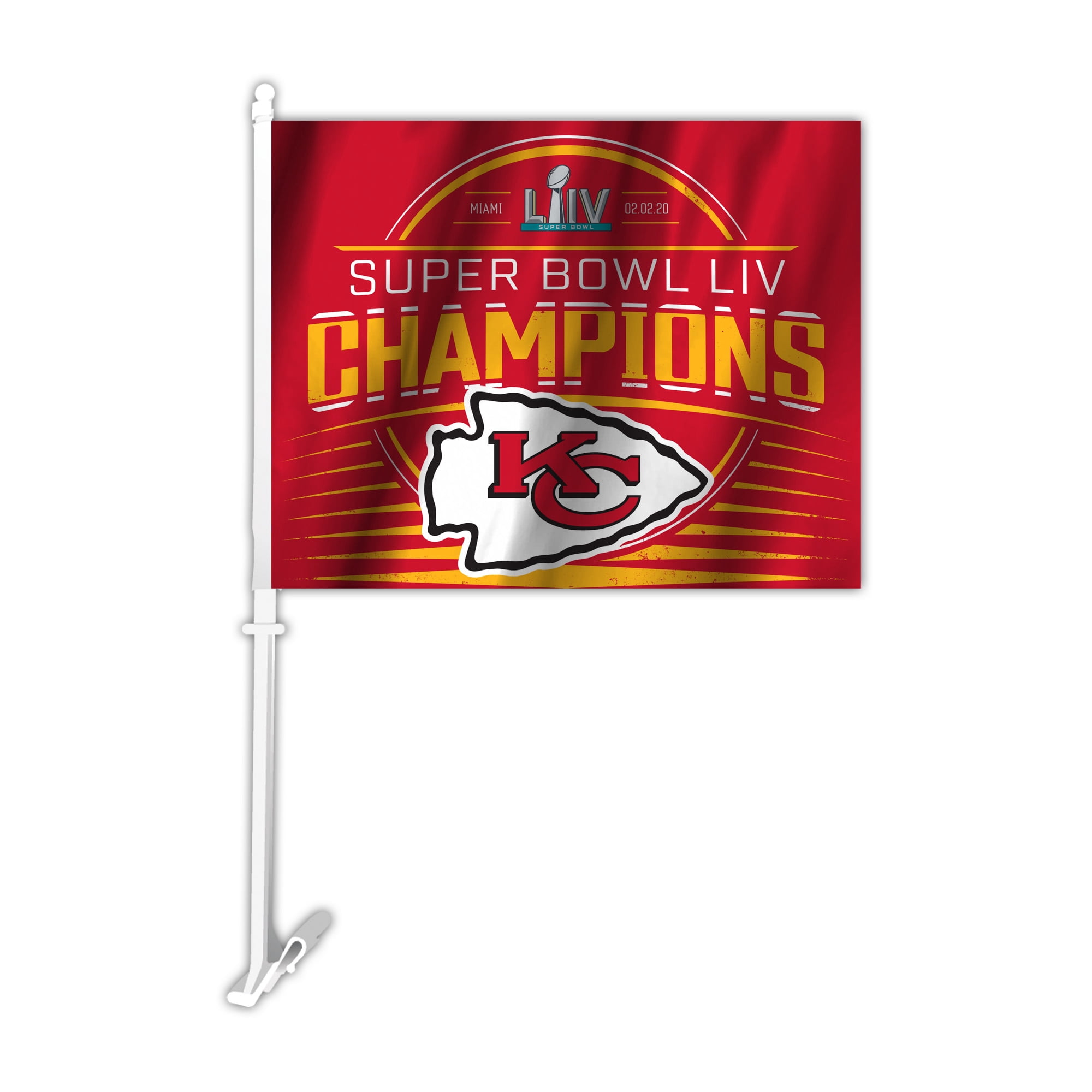 NFL Kansas City Chiefs Super Bowl LIV Champion Car Flag