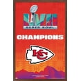thumbnail image 1 of NFL Kansas City Chiefs - Super Bowl LVII Team Logo Wall Poster, 14.725" x 22.375" Framed, 1 of 6