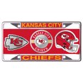 thumbnail image 2 of Hangtime Kansas Jayhawks Chrome License Plate - 12x6" Metal Sign (NCAA Football) 2 of 5