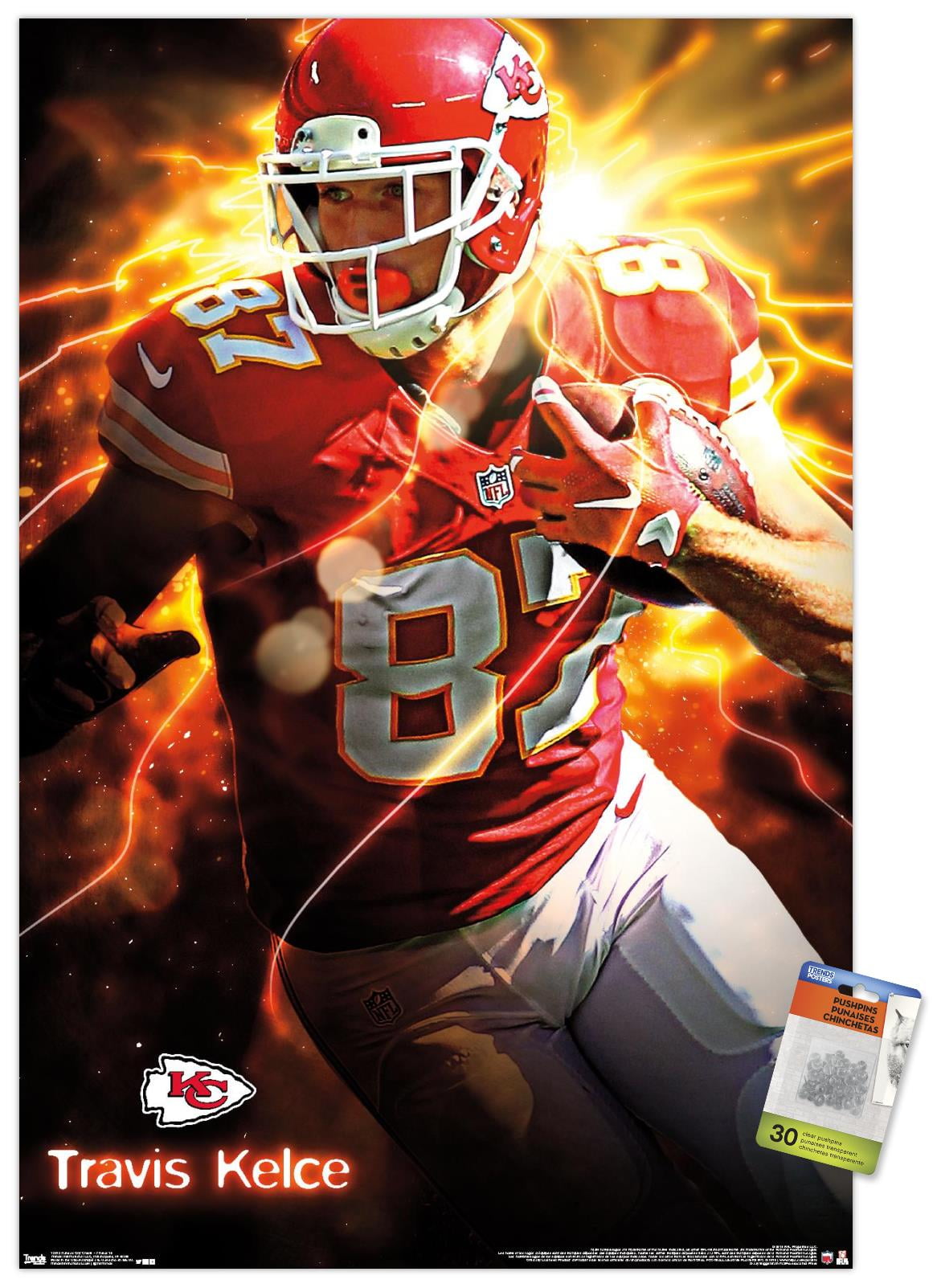NFL Kansas City Chiefs - TraVis Kelce 16 Wall Poster with Push Pins, 22.375" x 34"