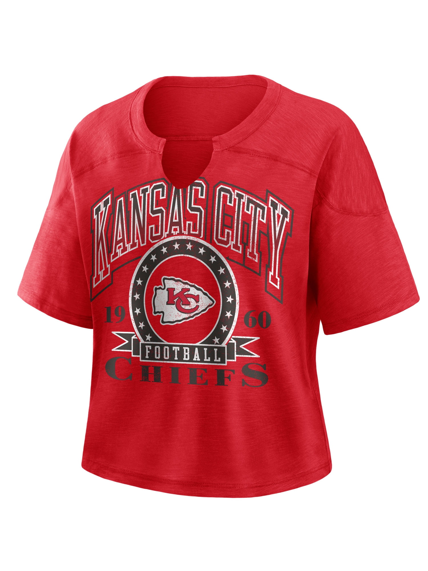 NFL Kansas City Chiefs Women's Cotton Red Short Sleeve T-Shirt