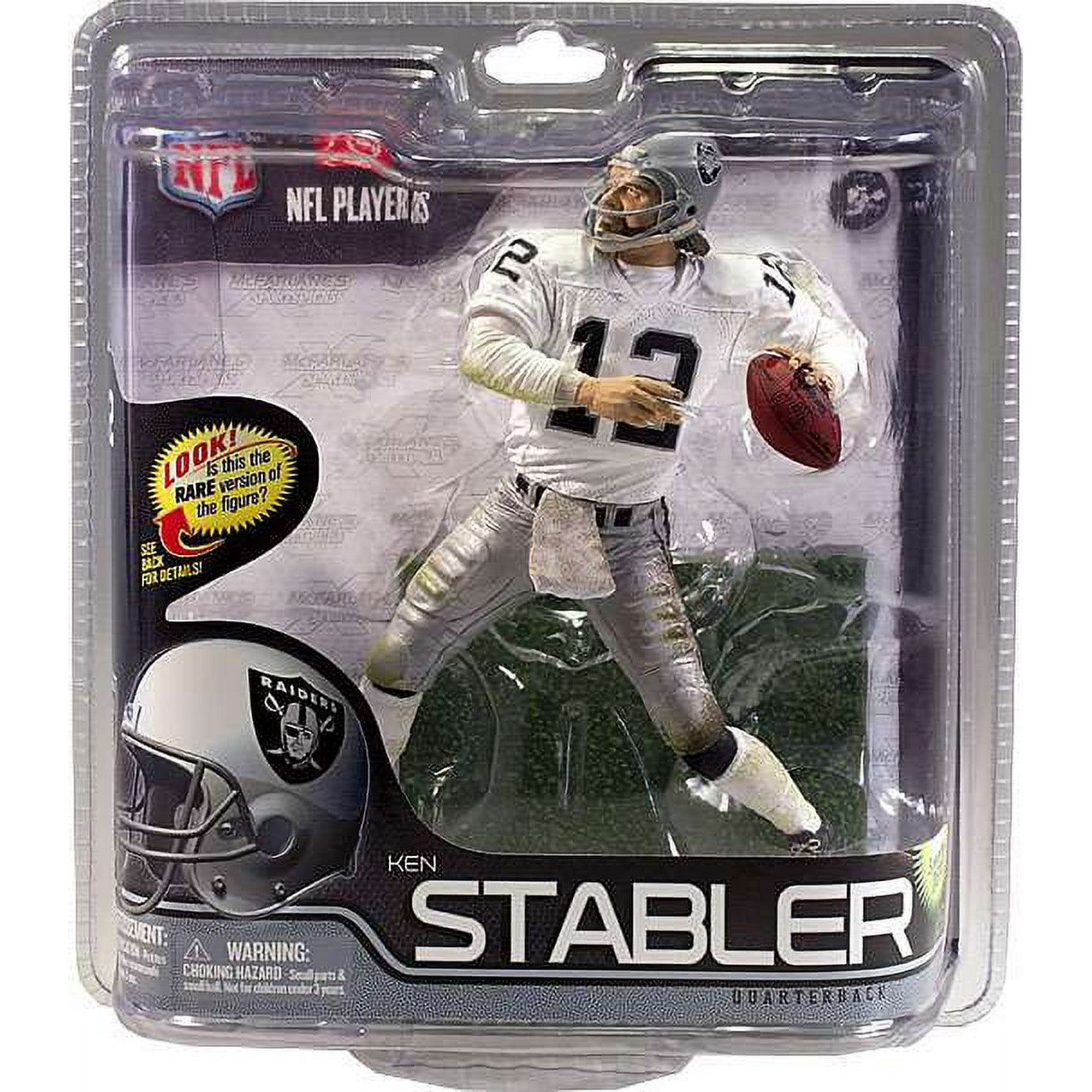 NFL Ken Stabler White Jersey Action Figure 